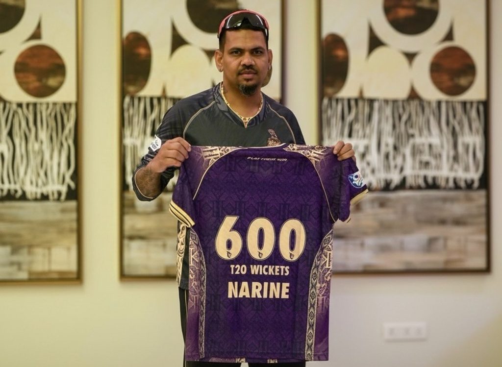 Abu Dhabi Knight Riders pay tribute to Sunil Narine after historic bowling feat
